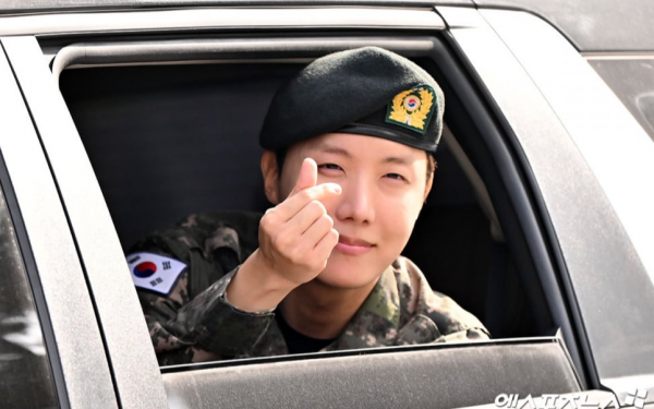 BTS j-hope is officially discharged from mandatory service today