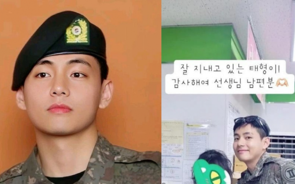 BTS V’s warm and respectful fan service during military duty