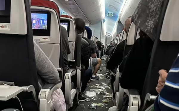 Air Canada Boeing 787 is hit by horror turbulence that trashed cabin and coated ceiling with food