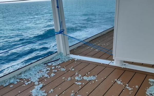 Inside Saga cruise hell: Passenger on board storm-lashed ship died and 100 others were injured after it was pounded by 30ft waves