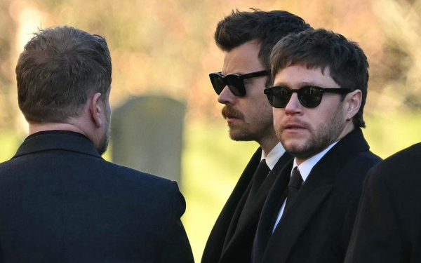 One Direction stars attend Liam Payne's funeral in UK