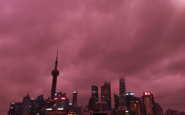 The purple sky may look beautiful, but it is actually a sign of a certain phenomenon...